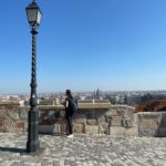 Magnificent views from top of the Castle hill in Budapest