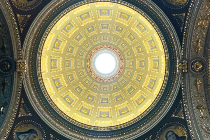 Look up! Beautiful Budapest ceilings - St. Stephen's Basilica