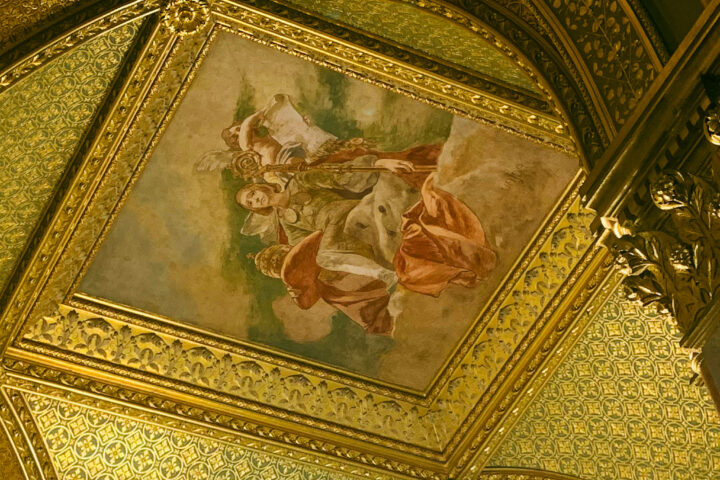 Look up! Beautiful Budapest ceilings - Parliament