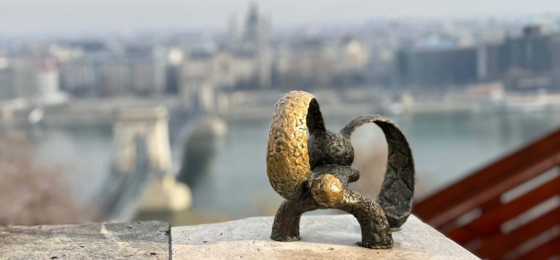 Kolodko mini-sculpture: the rabbit with checkered ears