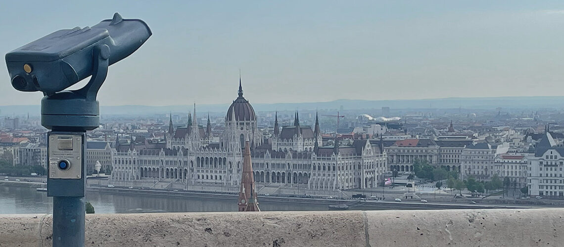 View of Budapest and the Hungarian Parliament from Buda Castle